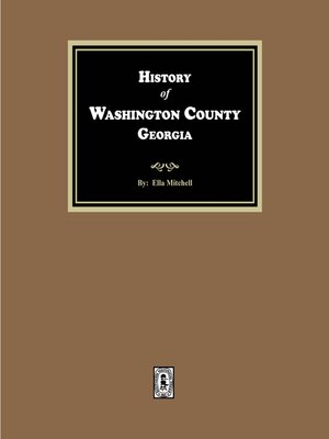cover image of History of Washington County, Georgia